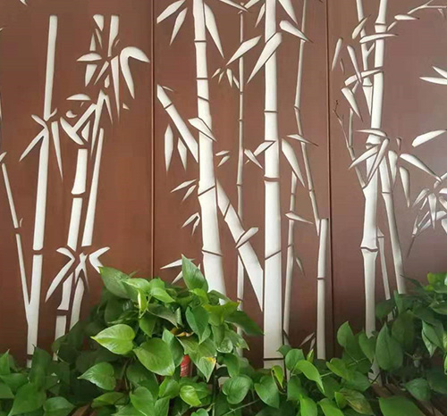 长宁锈钢板屏风